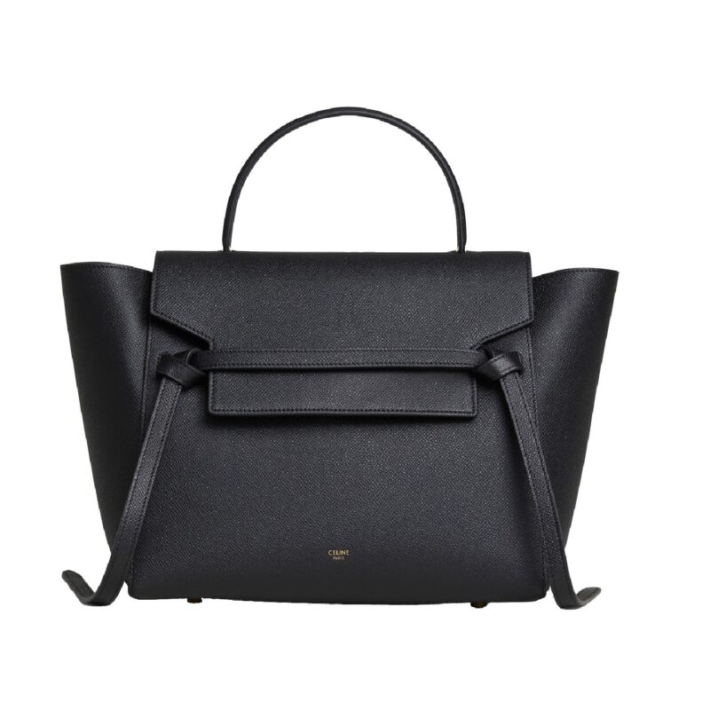 Celine Mini Belt bag in Grained Calfskin, Black -0