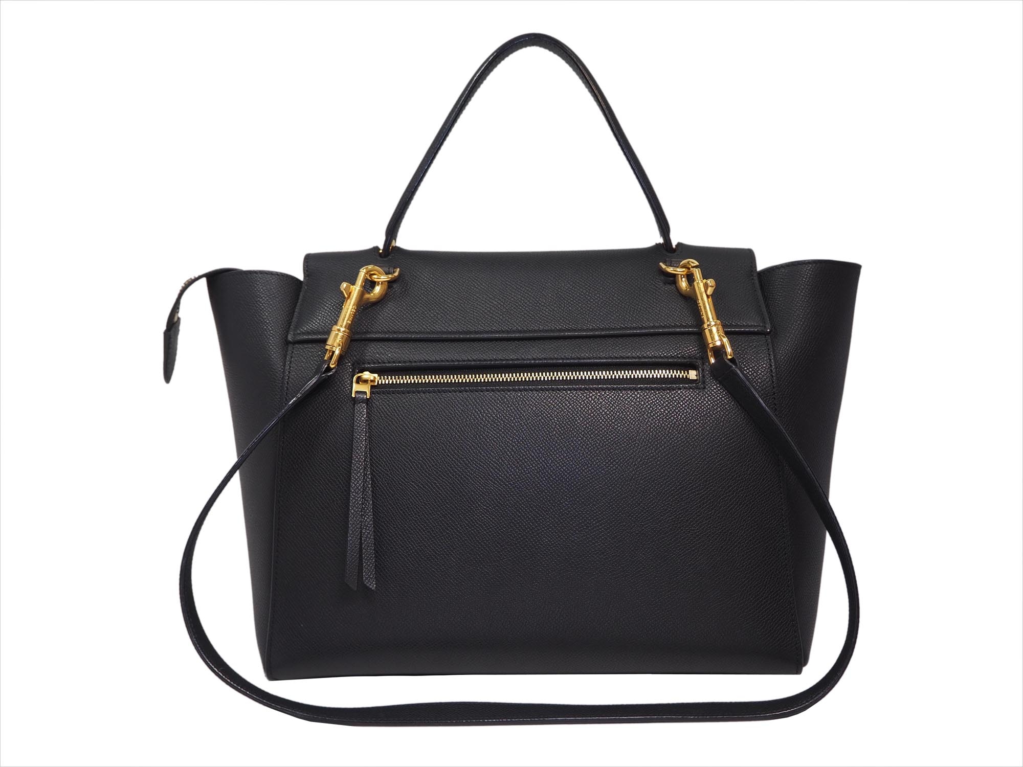 Celine Mini Belt bag in Grained Calfskin, Black -34661