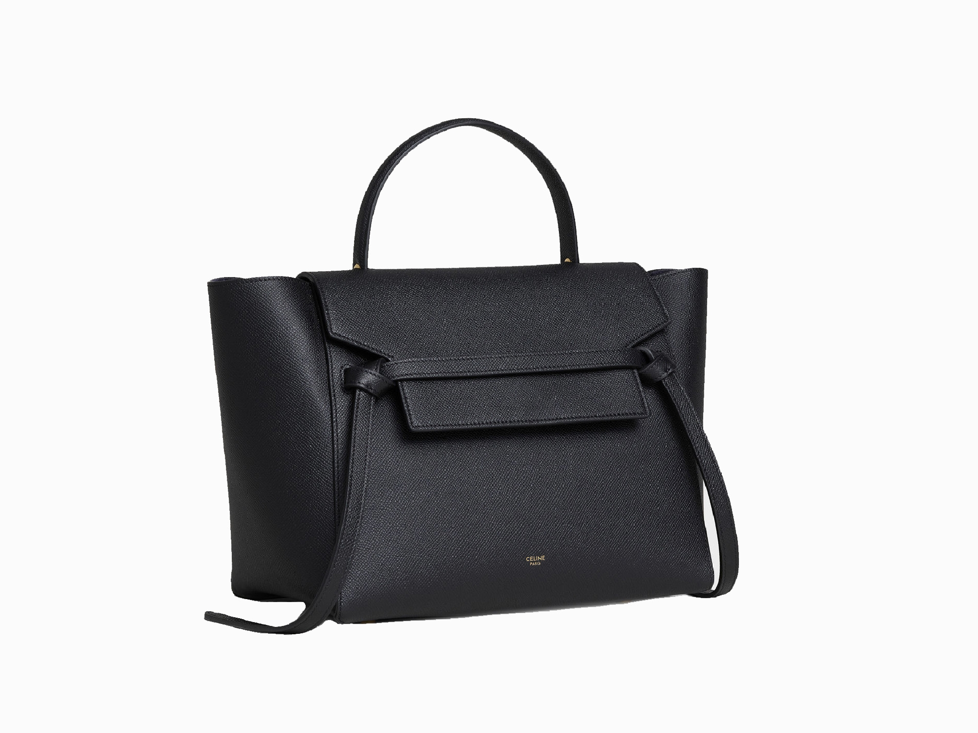 Celine Mini Belt bag in Grained Calfskin, Black -34671