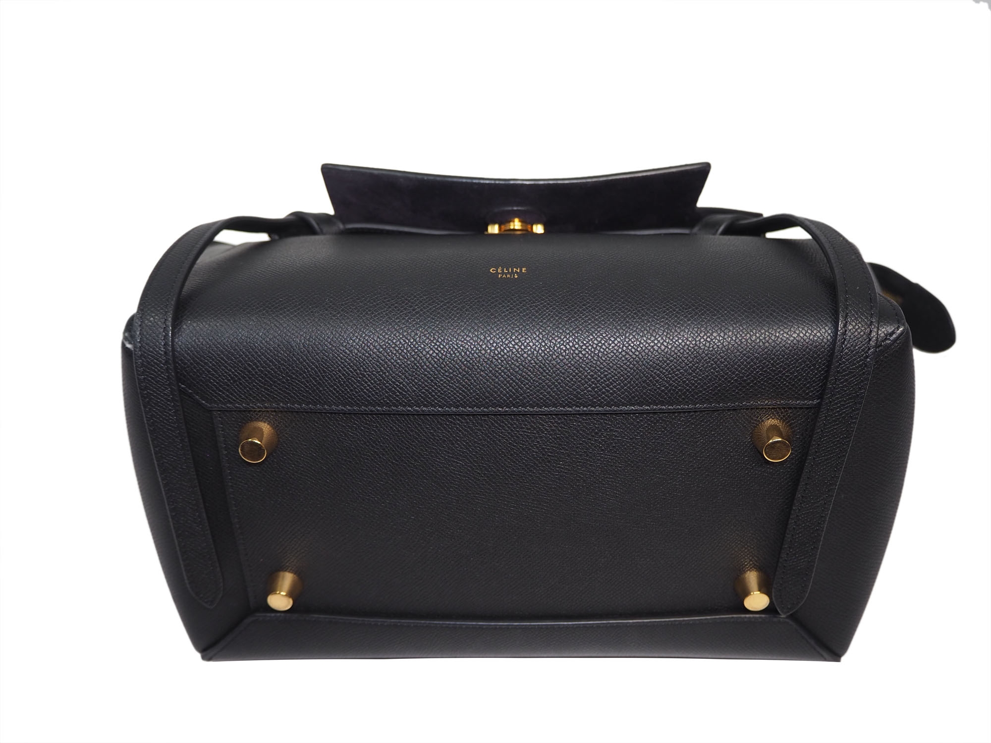 Celine Mini Belt bag in Grained Calfskin, Black -34663