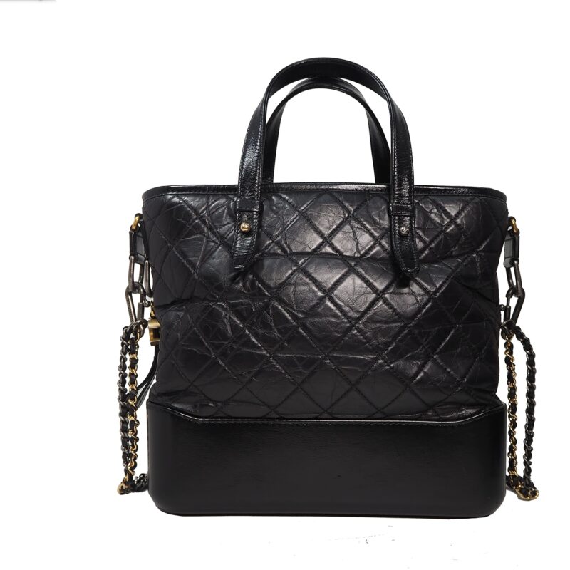 CHANEL 24408145 Black Gabrielle Medium Tote Shopping / Cross-Body Bag- A91876-0