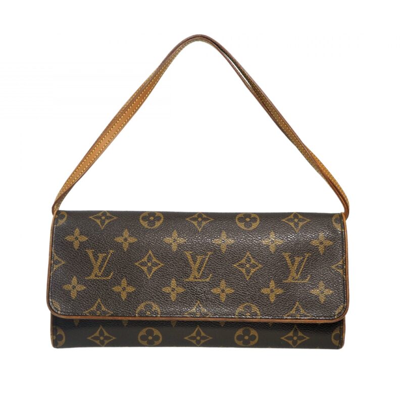 Louis Vuitton M51852 Monogram Canvas Pochette Twin (FL0021) 3-Ways bag-0