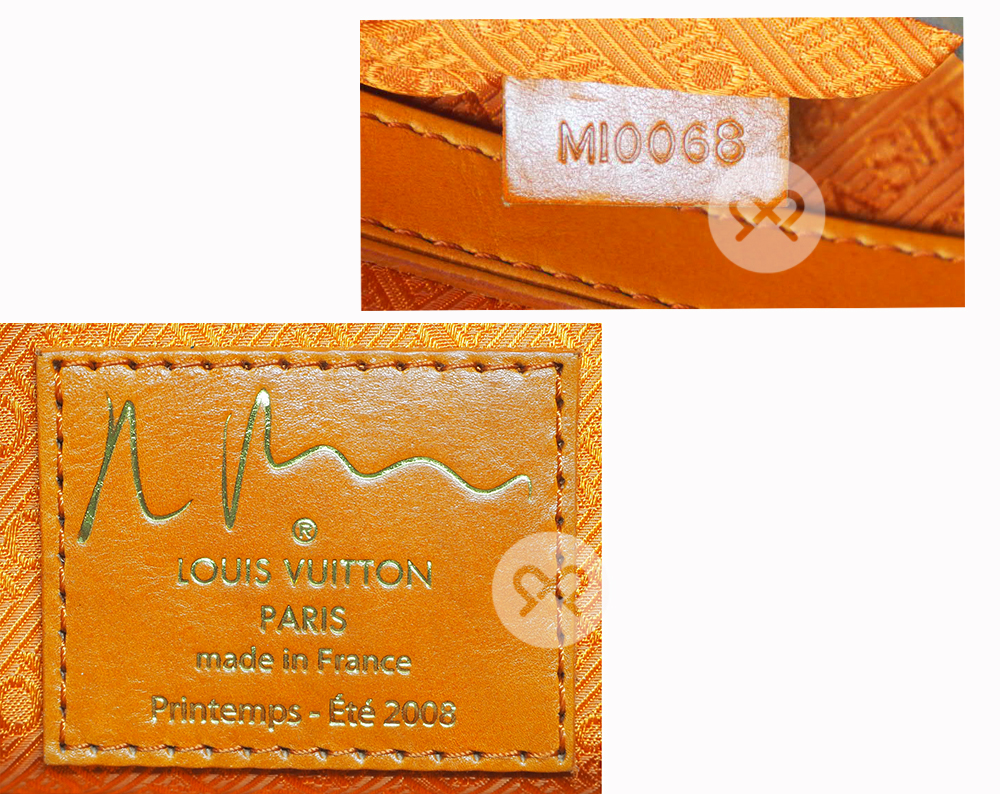 Louis Vuitton Richard Prince Limited Edition Le Rose / Orange Defile Denim Pulp Weekender / Travel Bag (MI0068) - Image 8