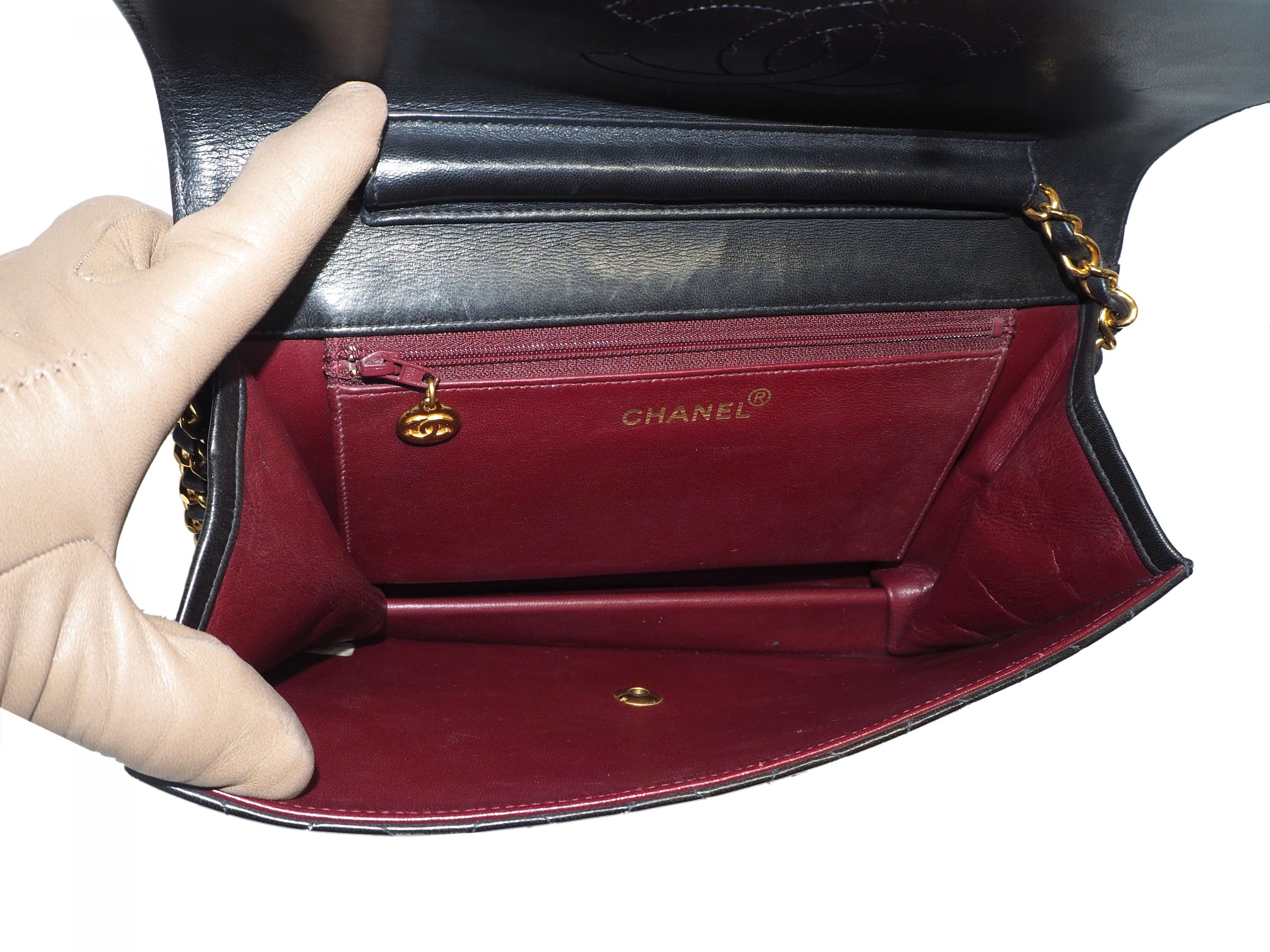 Chanel 5139554 Vintage Black Quilted Lambskin Flap Bag-35779