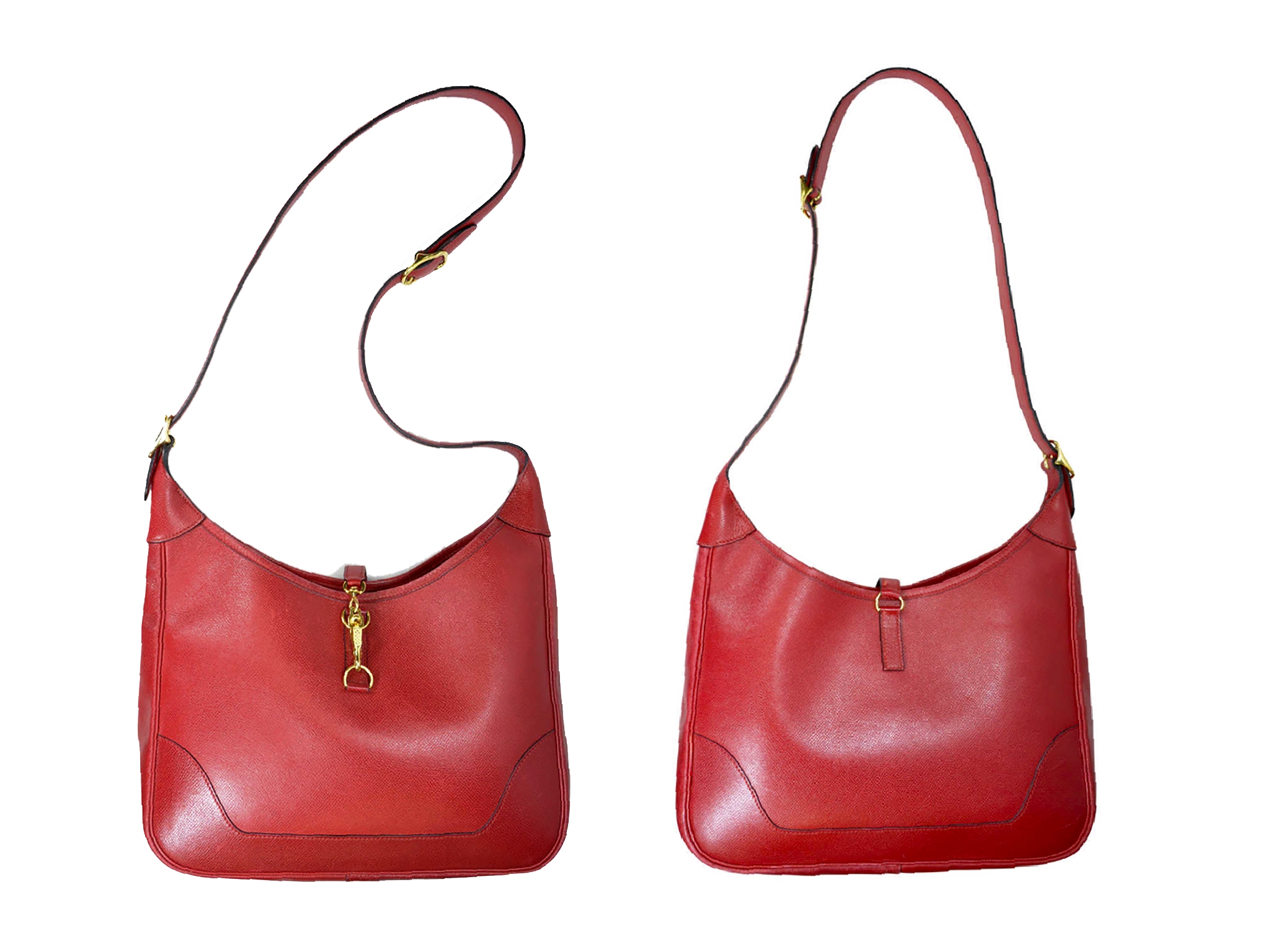 Hermes Trim 31cm Gold Hardware Hobo Shoulder / Crossbody Bag-35654