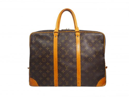 Louis Vuitton M40226 Monogram Canvas Soft Briefcase / Porte-Document Voyage Bag-0