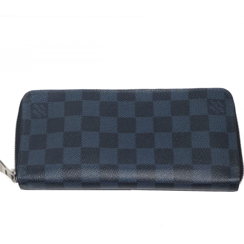 Louis Vuitton N62240 Damier Cobalt Canvas Zippy Wallet Vertical -0