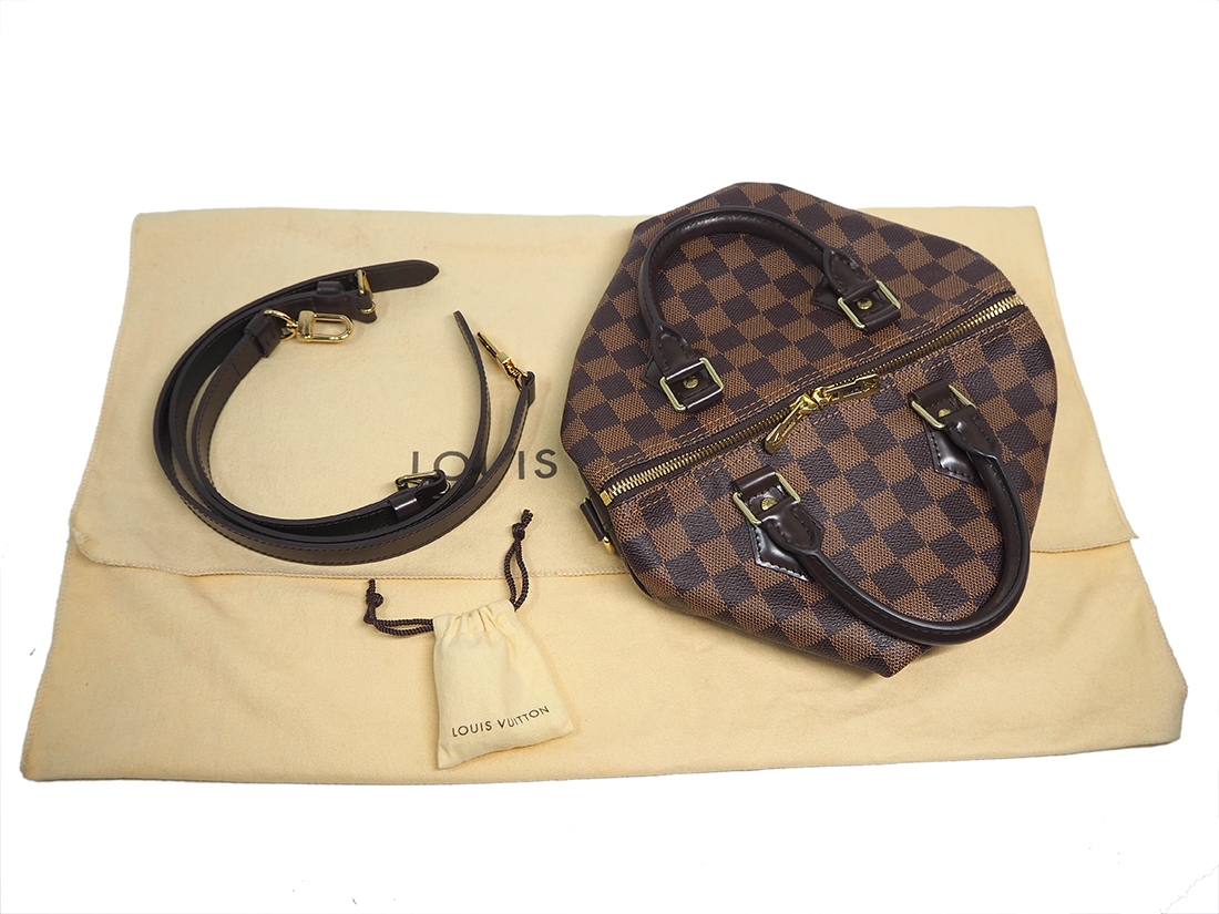 Louis Vuitton N41368 Damier Ebene Speedy 25 Bandouliere (CT0195)-36140