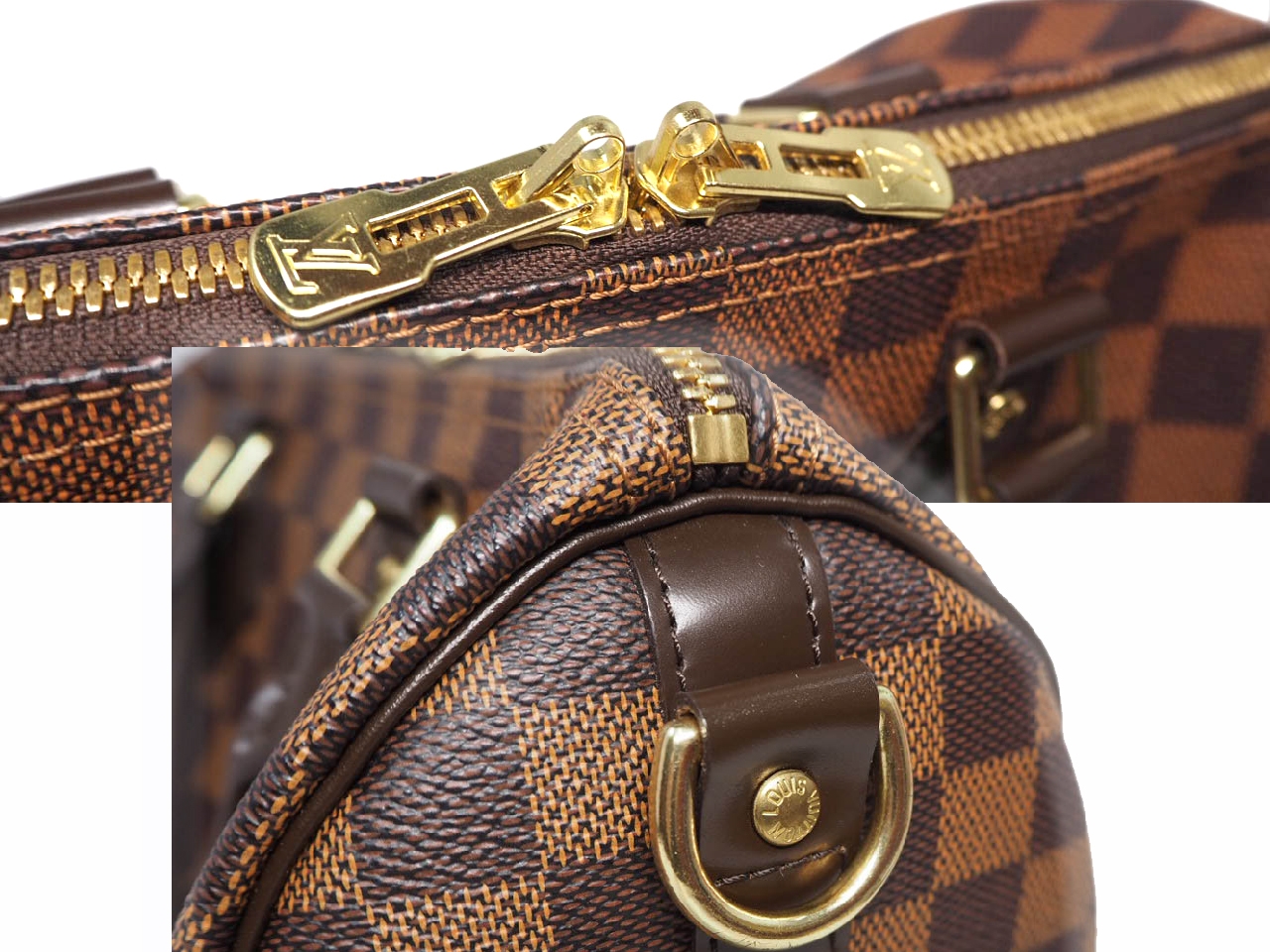 Louis Vuitton N41368 Damier Ebene Speedy 25 Bandouliere (CT0195)-36145