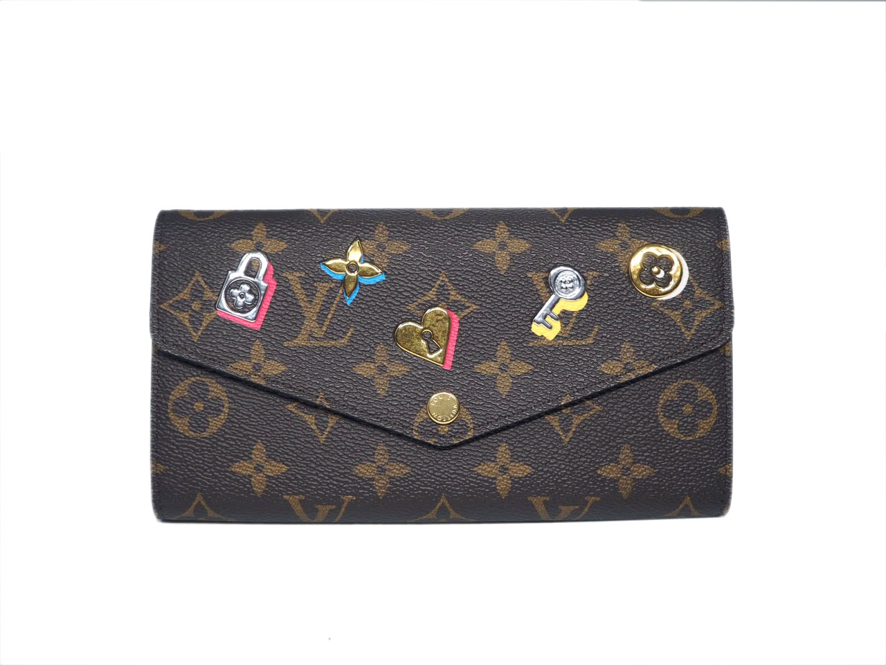 Louis Vuitton M64117 Love Lock Collection in Monogram Sarah Wallet -0