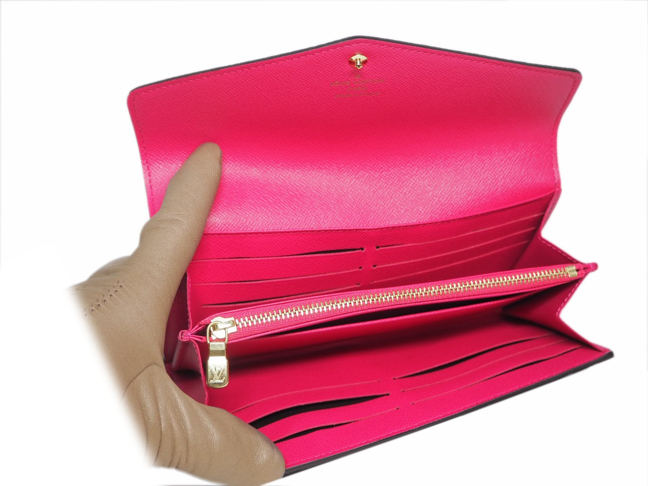 Louis Vuitton M64117 Love Lock Collection in Monogram Sarah Wallet -36218