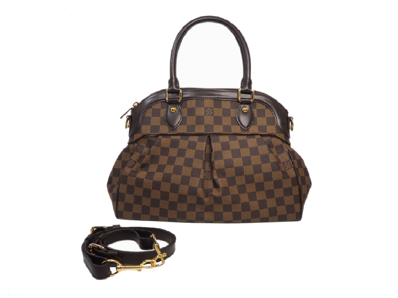 Louis Vuitton N51997 Damier Trevi PM Tote/ Shoulder Bag (FL0059)-0
