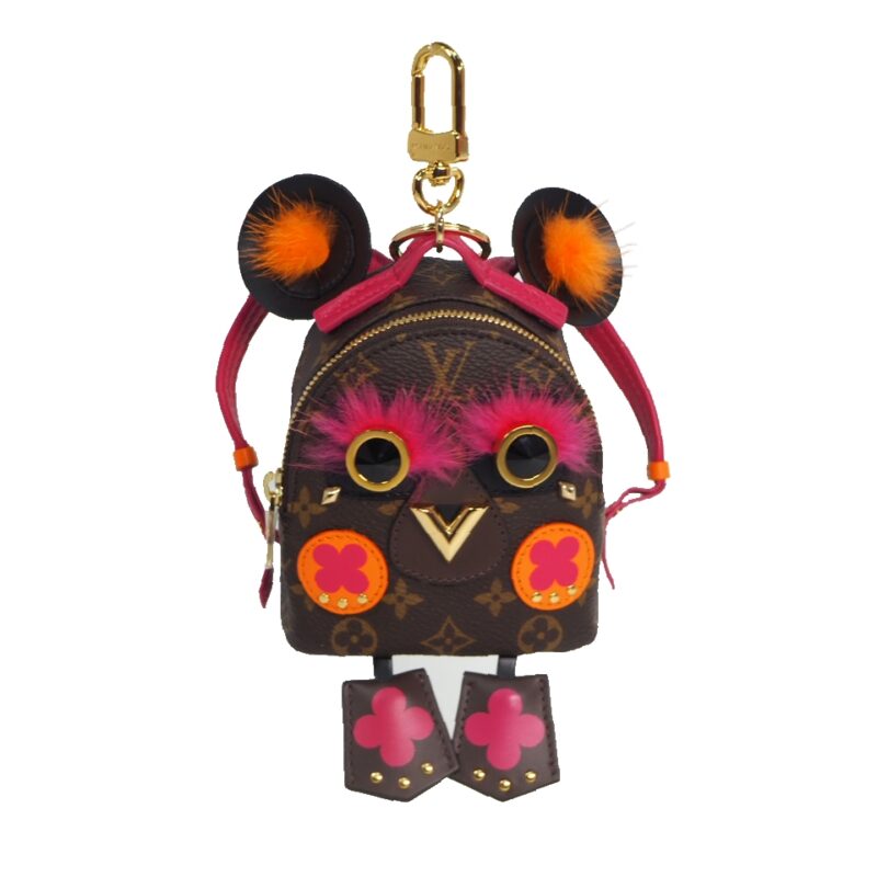 Louis Vuitton M67396 Wild Puppet Palm Spring Bear Bag Charm and Key Holder -0