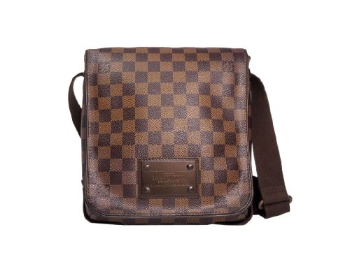 Louis Vuitton N51210 Damier Canvas Brooklyn PM Messenger Bag (SR1121)-0