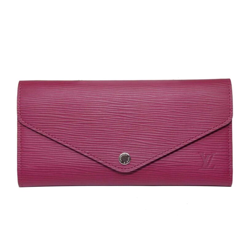 Louis Vuitton M60711 Fuchsia/ Rouge Epi Leather Tri-fold Josephine Wallet (GI 3114)-0