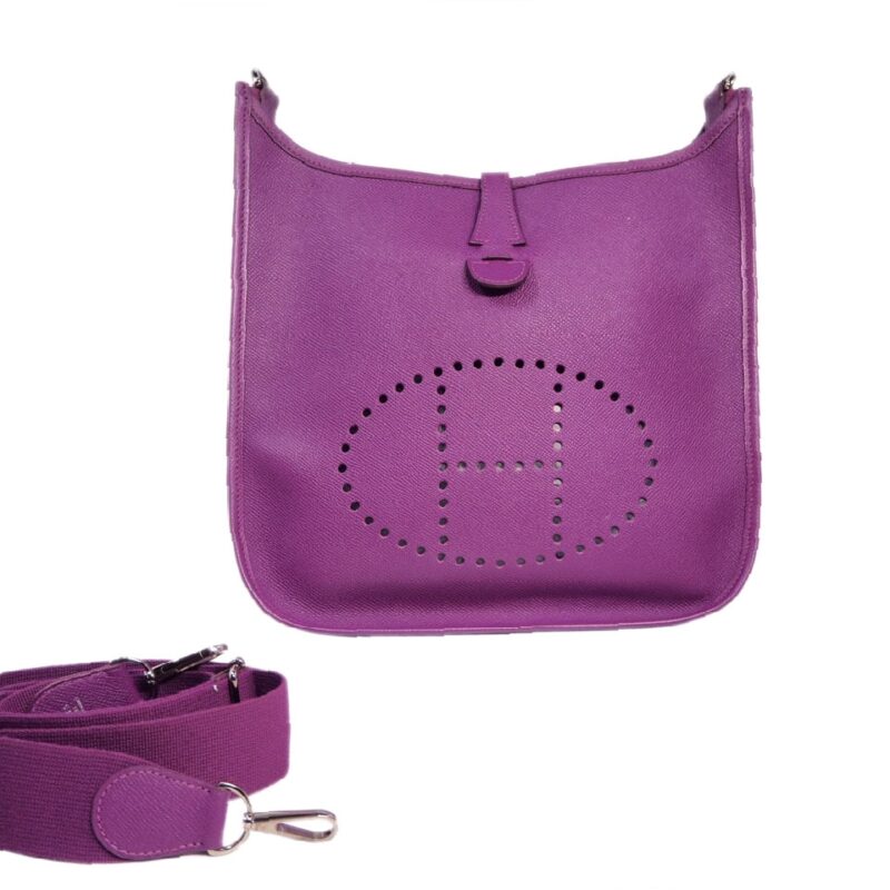 Hermes Evelyne PM III 29cm Epsom Anemone T Stamp Messenger Bag-0