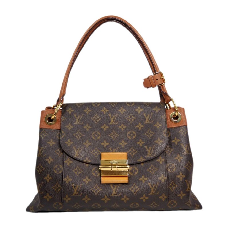 Louis Vuitton M40580 Camel Monogram Canvas Olympe Flap, Push lock Bag (SP4181)-0