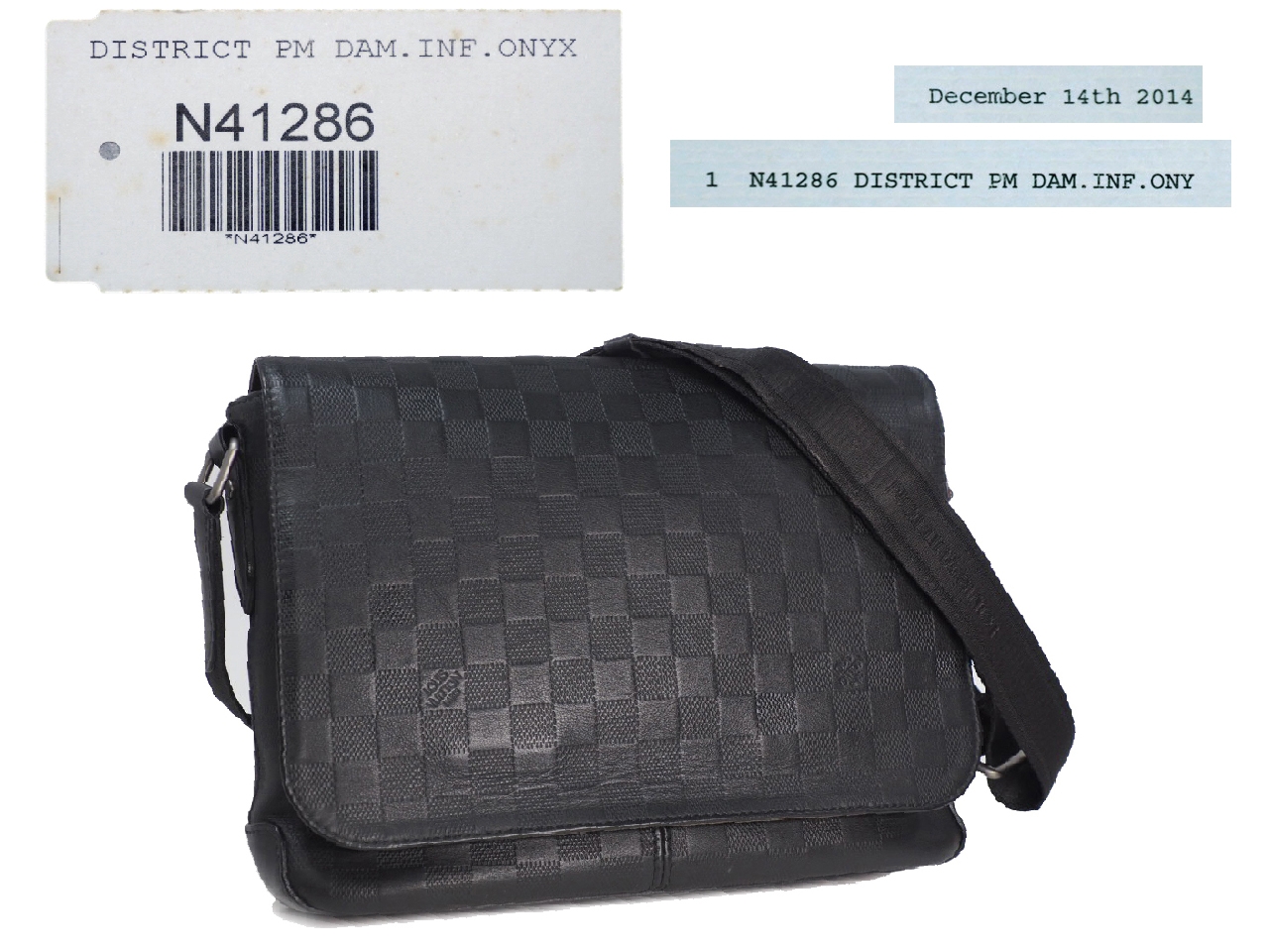 Louis Vuitton N41286 District PM Damier Infini Messenger Bag (SP4194)-37654