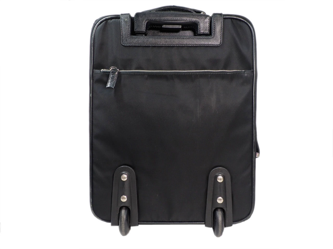 Prada 2VQ004 Nylon and Saffiano Leather 45cm Trolley Travel Luggage-37940