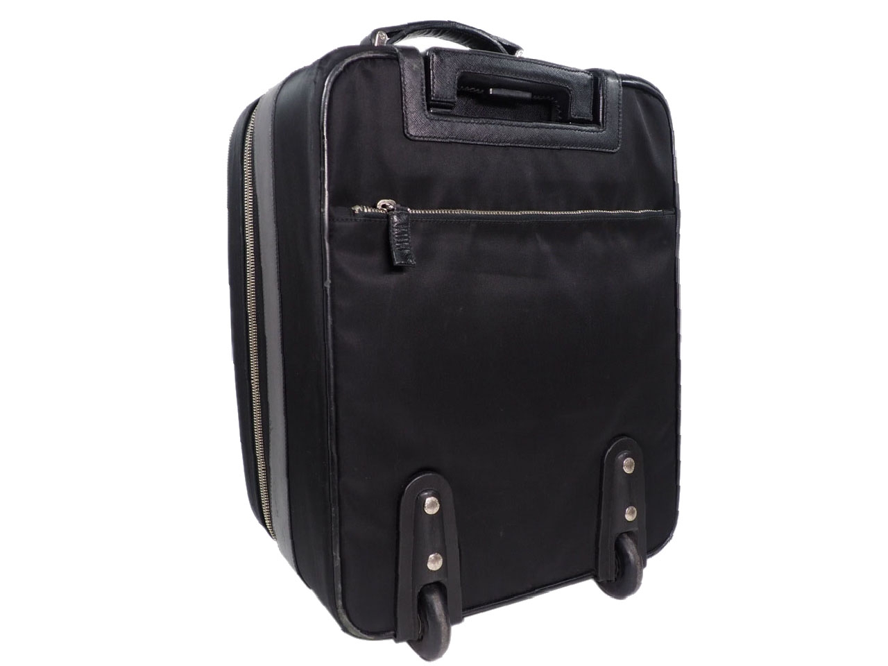 Prada 2VQ004 Nylon and Saffiano Leather 45cm Trolley Travel Luggage-37942