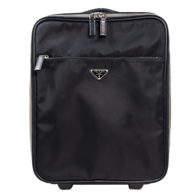 Prada 2VQ004 Nylon and Saffiano Leather 45cm Trolley Travel Luggage-0