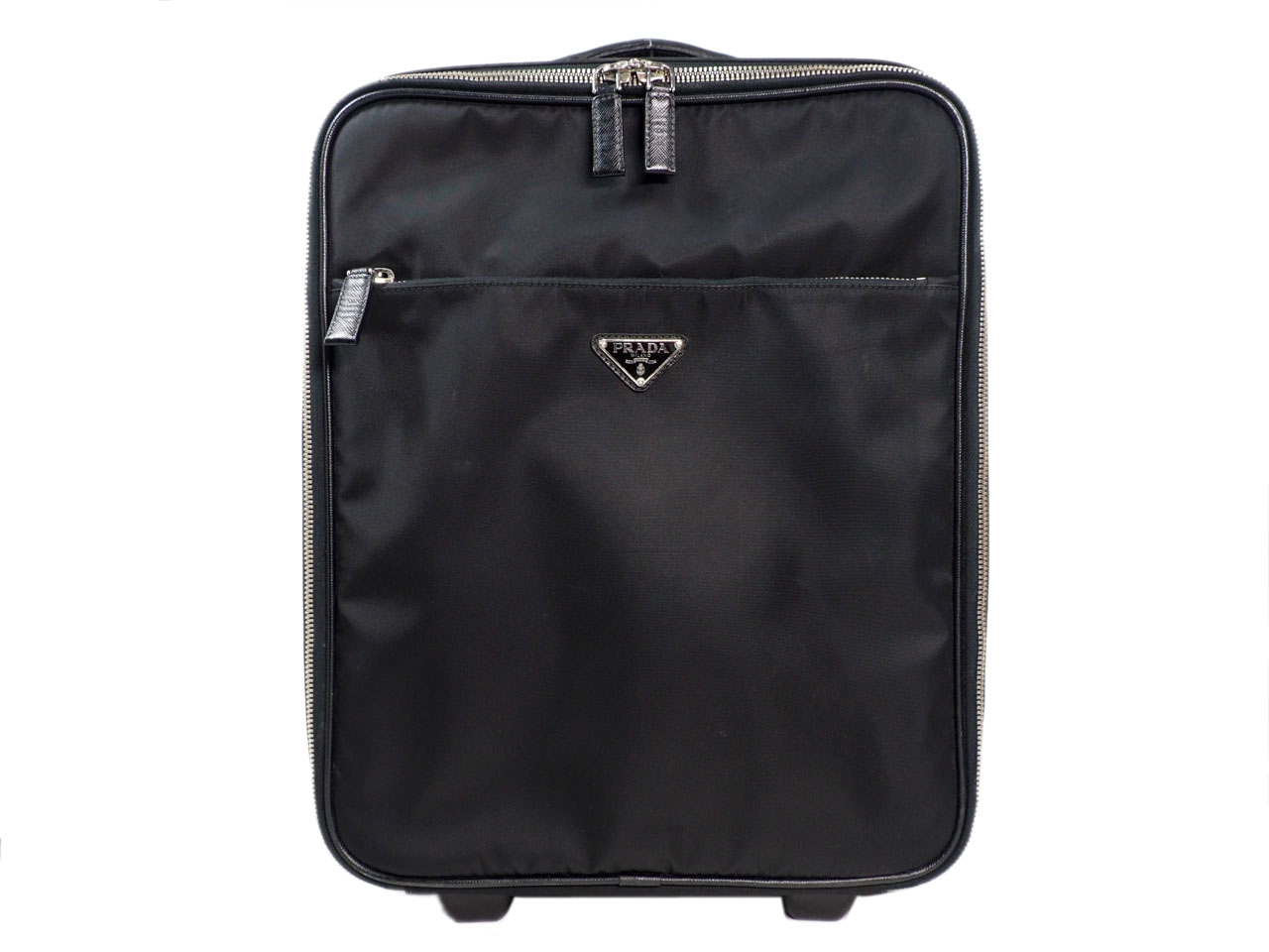 Prada 2VQ004 Nylon and Saffiano Leather 45cm Trolley Travel Luggage-0