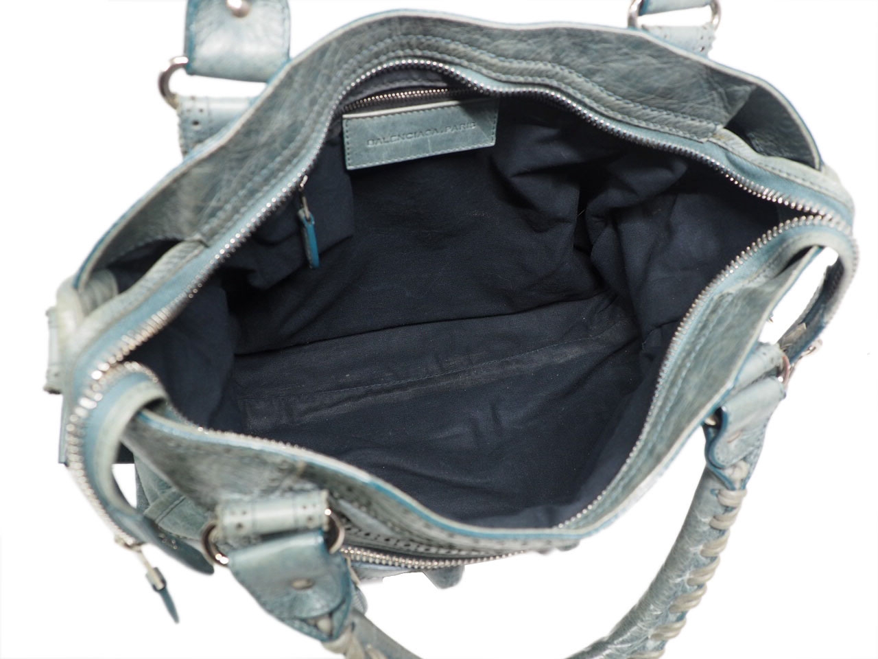 Balenciaga 204529 Blue Giant Covered City Tote Bag-38189