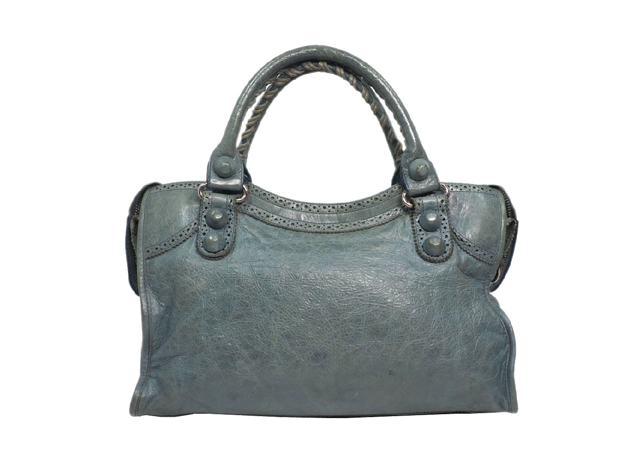 Balenciaga 204529 Blue Giant Covered City Tote Bag-38183