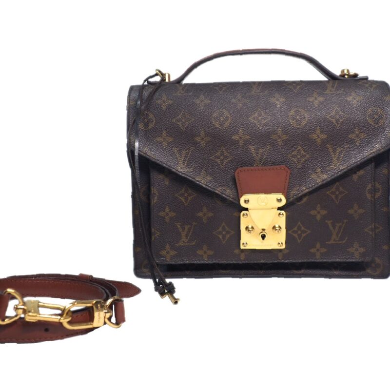 Louis Vuitton M51185 Monogram Monceau Vintage Tote with Strap-0