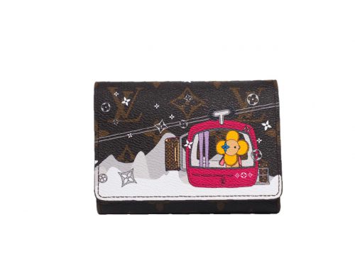 Limited Collection ! Louis Vuitton M68492 Monogram Christmas Animation Victorine Wallet-0