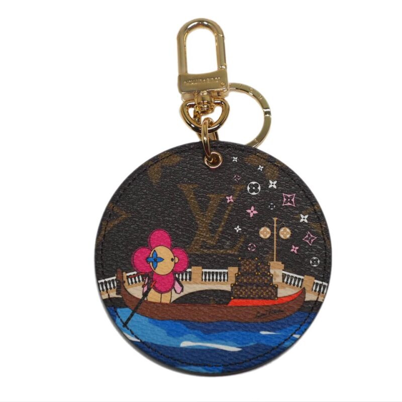 Christmas Limited Collection ! Louis Vuitton M68652 Vivienne Xmas Bag Charm and Key Holder -Venice design-0
