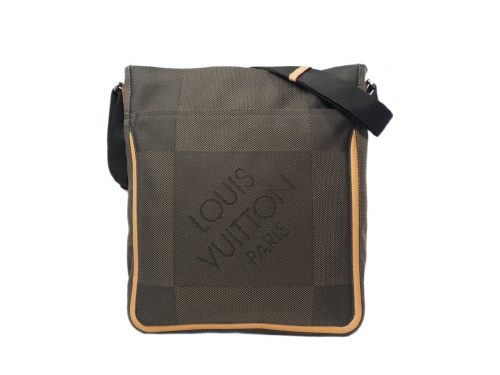 Louis Vuitton M93045 Terre Damier Geant Canvas Compagnon Vertical Laptop/ Document Messenger Bag-SP0074-0