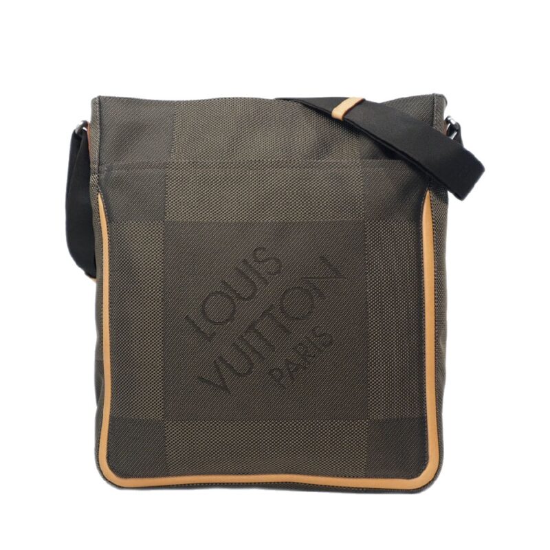 Louis Vuitton M93045 Terre Damier Geant Canvas Compagnon Vertical Laptop/ Document Messenger Bag-SP0074-0