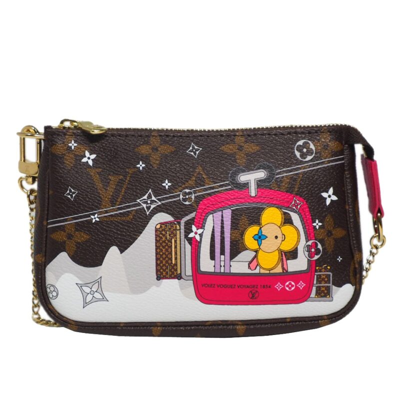 Christmas Limited Collection ! Louis Vuitton M68490 Christmas Mini Pochette Accessories-0