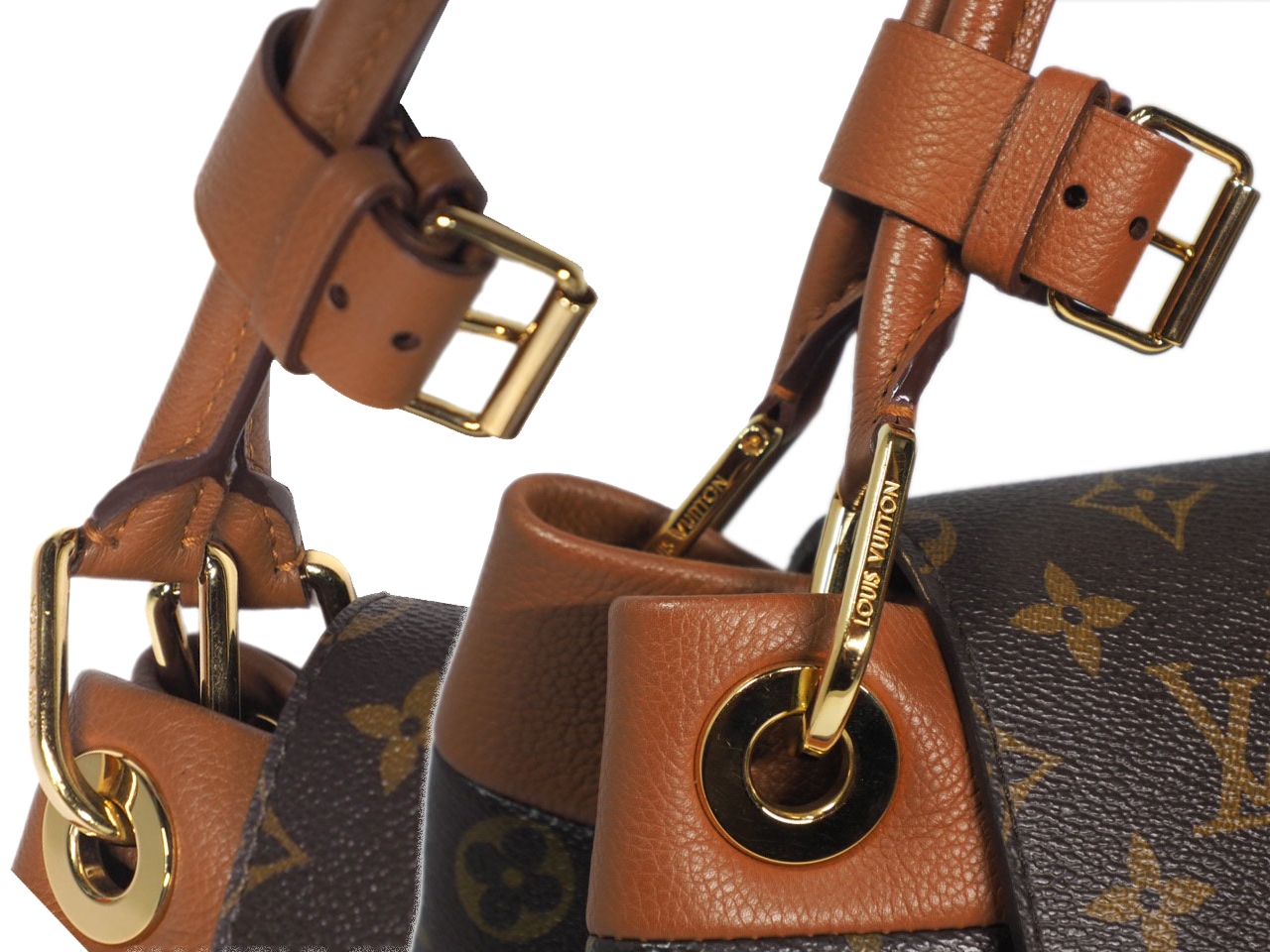 Louis Vuitton M40580 Camel Monogram Canvas Olympe Flap, Push lock Bag (SP0183)-38653