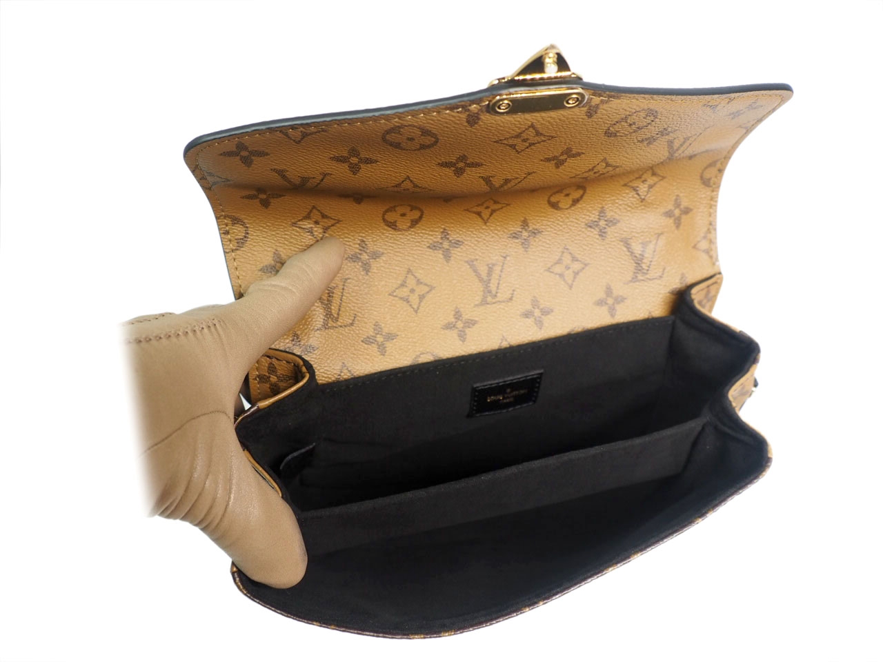 Louis Vuitton M44876 Monogram Reverse Canvas Pochette Metis Messenger Bag-38835