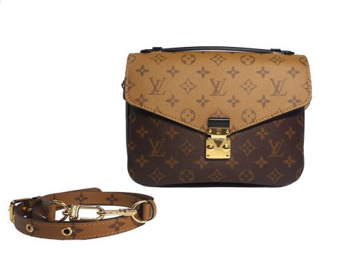 Louis Vuitton M44876 Monogram Reverse Canvas Pochette Metis Messenger Bag-0