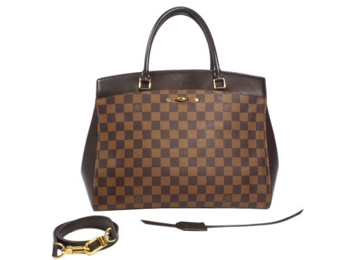 Louis Vuitton N41150 Damier Ebene Canvas Rivoli MM Document 2-Way Bag (CA4184)-0