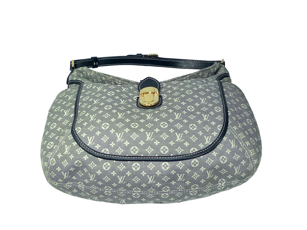 Louis Vuitton M56700 Monogram Idylle Blue/ Grey/ Encre Romance Hobo Shoulder bag-39108