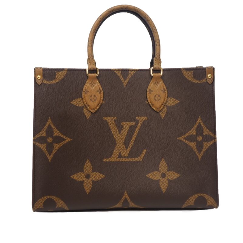 Louis Vuitton Monogram Reverse Canvas M45039 ONTHEGO MM 2-Way Document / Shopping Tote-0