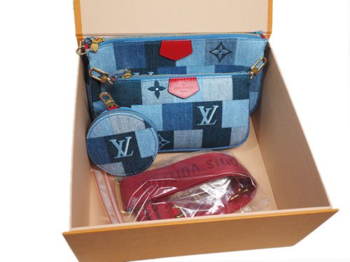 Exclusive Item -Louis Vuitton M44990 Monogram Denim Canvas Multi Pochette Accessoires-0