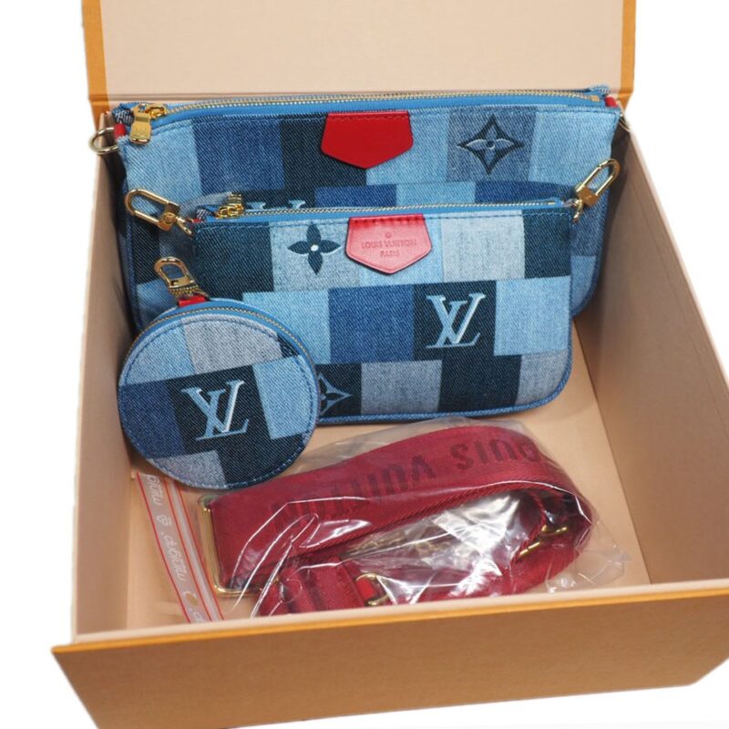 Exclusive Item -Louis Vuitton M44990 Monogram Denim Canvas Multi Pochette Accessoires-0