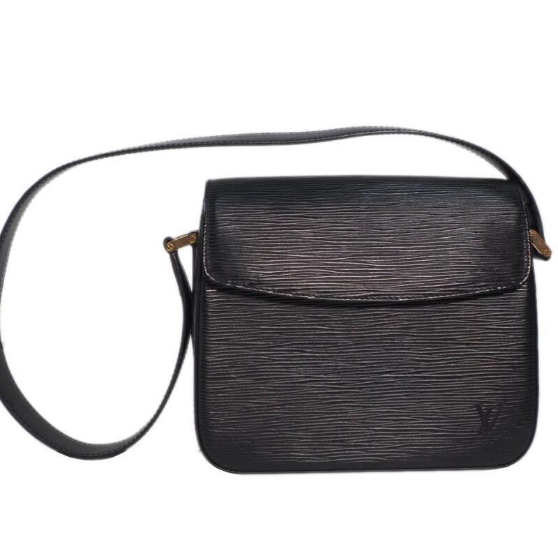 Louis Vuitton M52209 Vintage Black Epi Leather Buci shoulder Bag (SP0090)-0