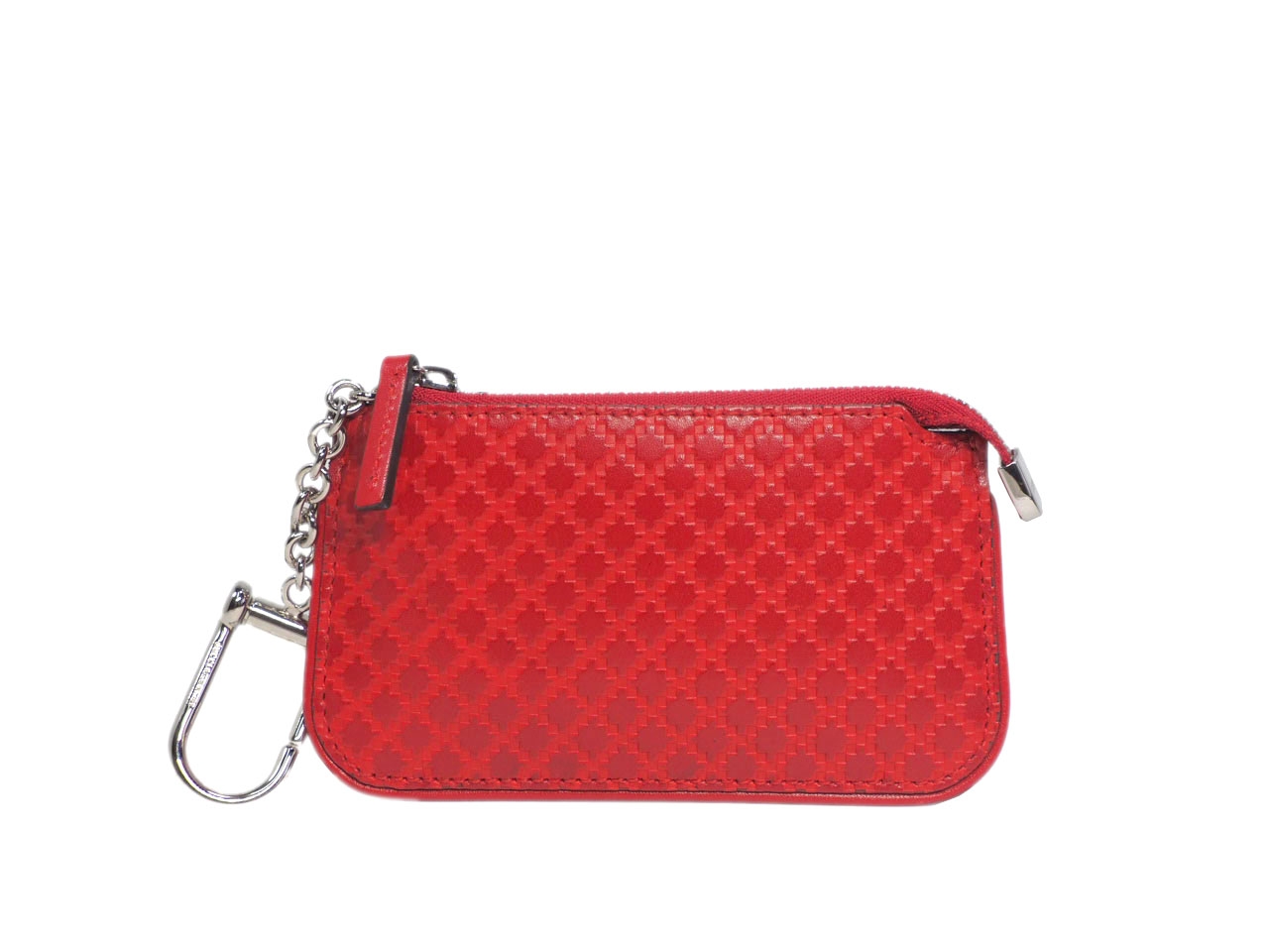 Gucci 250467 Red Leather Diamante Coin /Key Purse Holder-39716