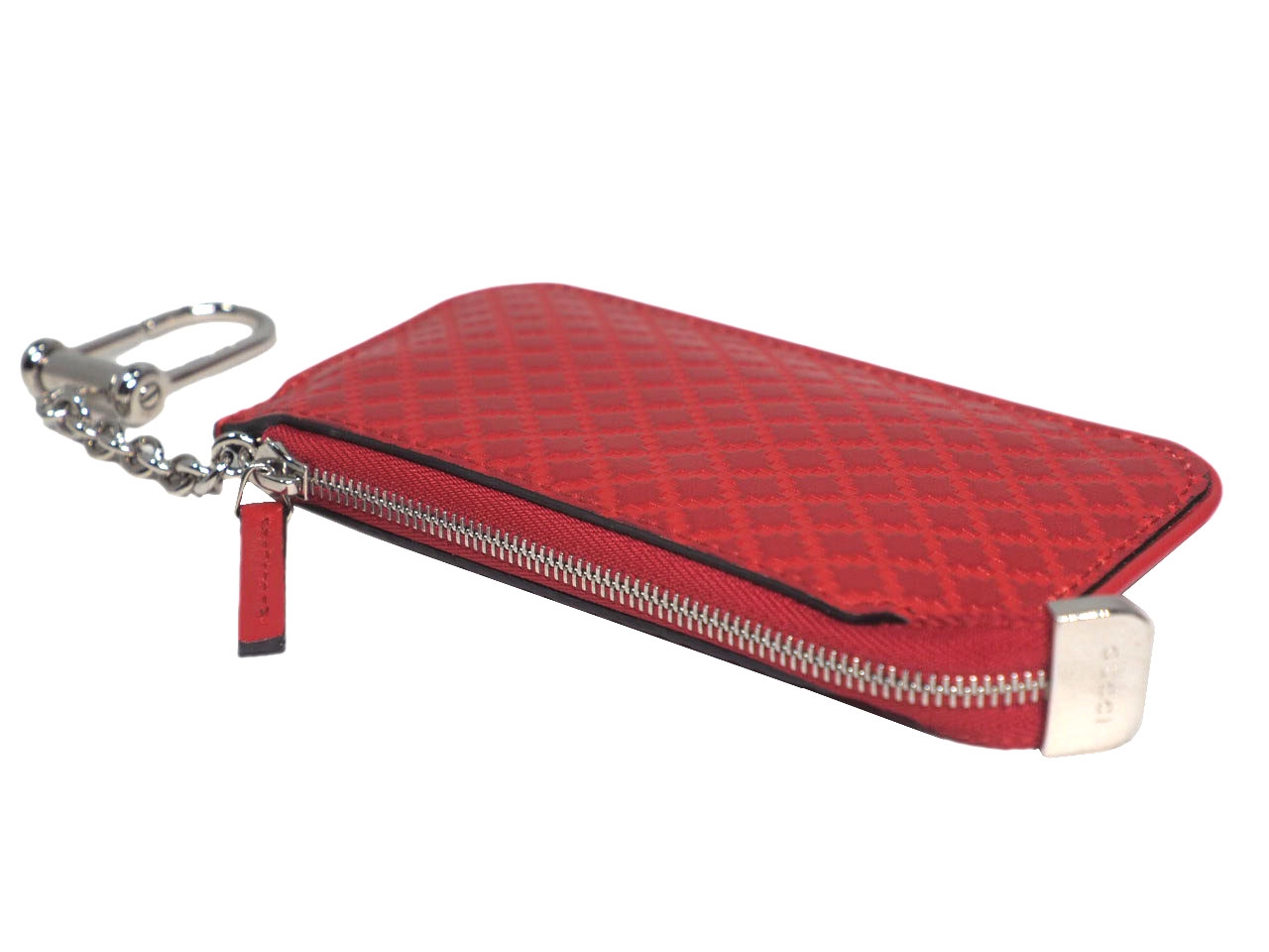 Gucci 250467 Red Leather Diamante Coin /Key Purse Holder-39722