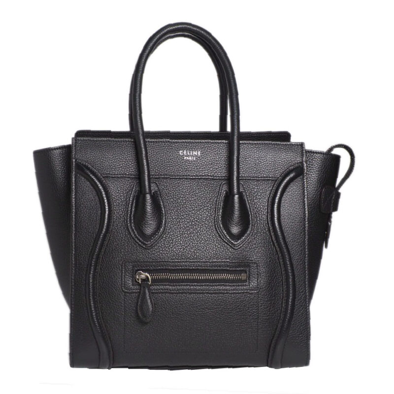 Celine 167793HSC.38NO Black Micro Luggage Tote