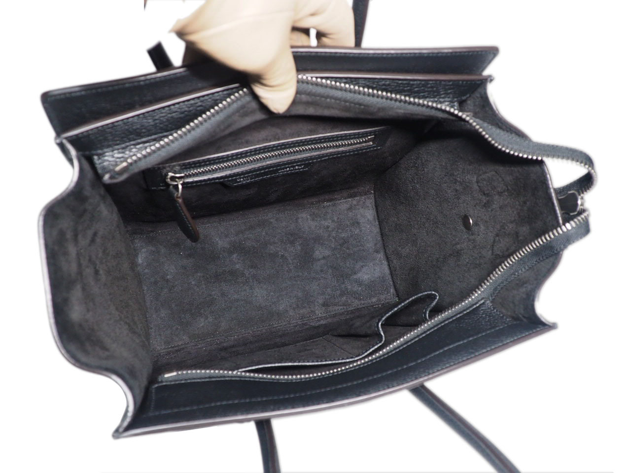 Celine 167793HSC.38NO Black Micro Luggage Tote - Image 8