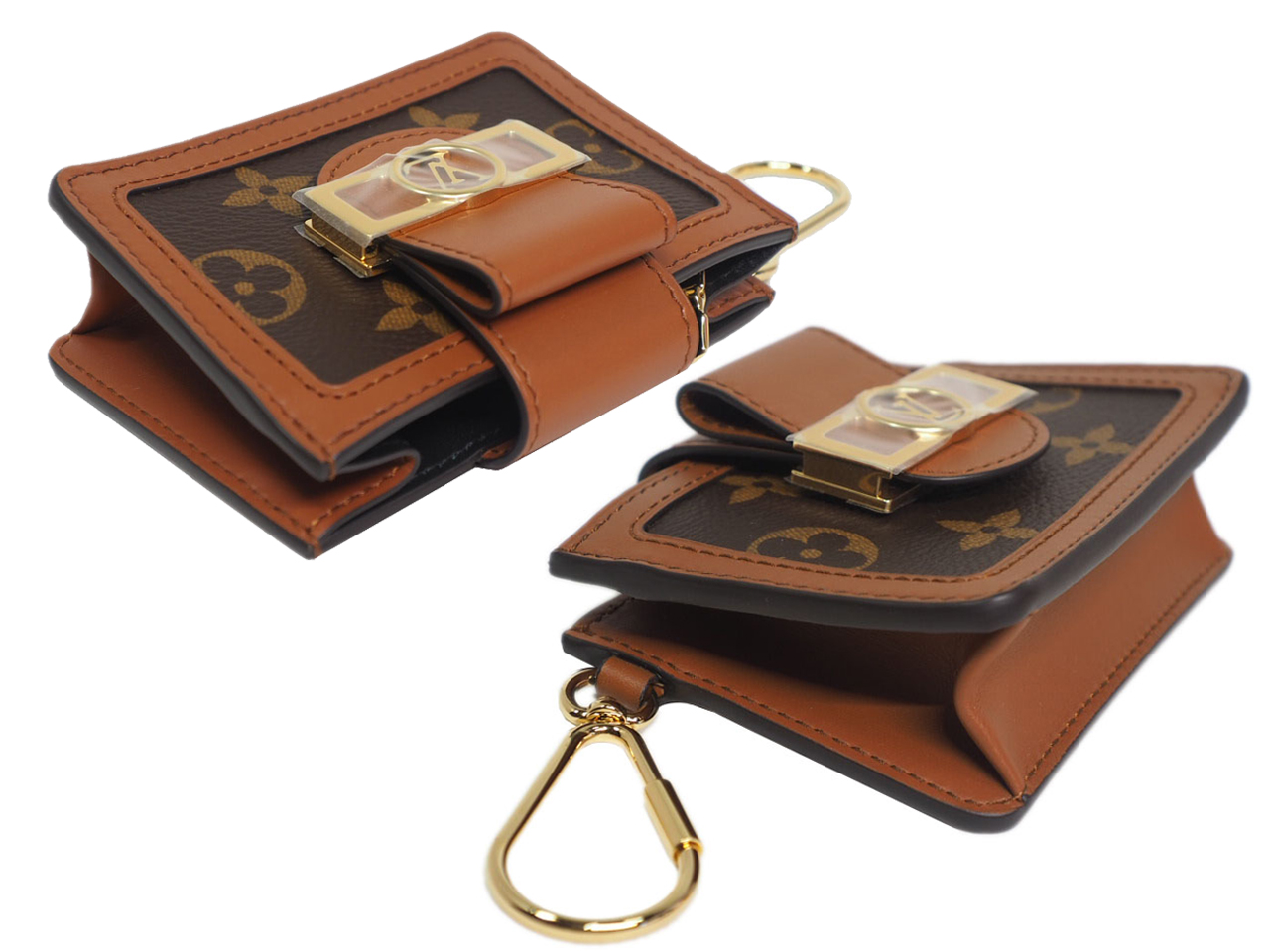 Louis Vuitton M68751 Monogram Reverse Canvas Dauphine key and Multicard Wallet - Image 5