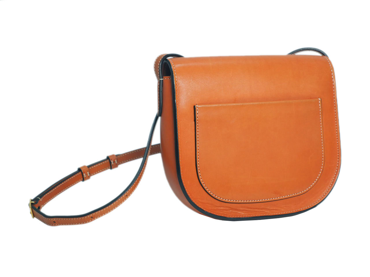 Celine Light Brown Small Trotteur Grained Calfskin Leather Crossbody Bag - Image 4