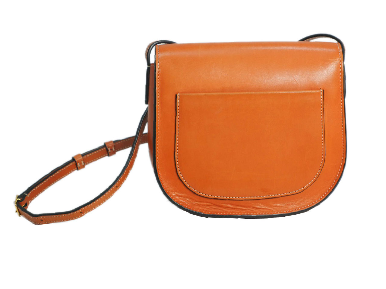 Celine Light Brown Small Trotteur Grained Calfskin Leather Crossbody Bag - Image 3